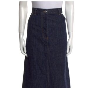 Dries Van Noten Denim Midi Skirt size 42
